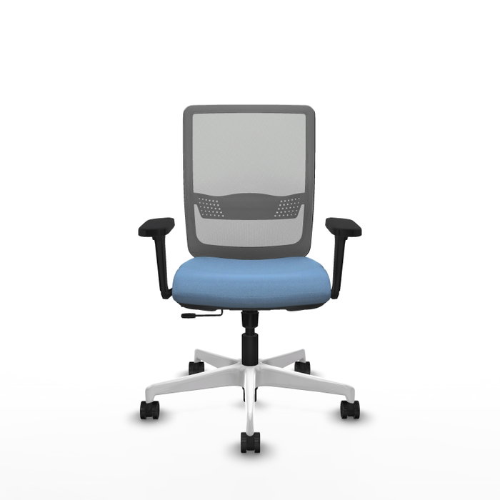 PIQUERAS Y CRESPO Silla de oficina Haches con mecanismo Sincro/Traslack Azul cielo y Gris PIQUERAS Y CRESPO Silla de oficina Haches con mecanismo Sincro/Traslack Azul cielo y Gris