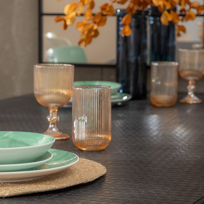 Mesa Negro-Natural Dm-Metal 179 X 90 X 75 cm