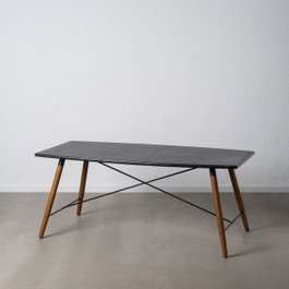 Ixia Mesa Oslo Negro-natural DM-Metal 179 x 90 x 75 cm