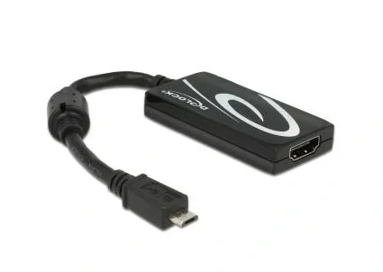 DeLOCK Adaptador MHL 3.0 con HDMI de alta velocidad 4K Ultra-HD DeLOCK Adaptador MHL 3.0 con HDMI de alta velocidad 4K Ultra-HD
