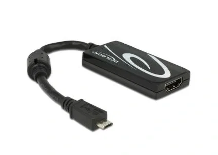 DeLOCK Adaptador MHL 3.0 con resolución 4K Ultra-HD Negro DeLOCK Adaptador MHL 3.0 con resolución 4K Ultra-HD Negro