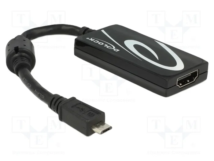 DeLOCK Adaptador MHL 3.0 con resolución 4K Ultra-HD y puerto USB Micro-B