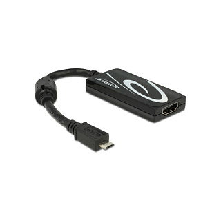 DeLOCK Adaptador MHL 3.0 con resolución 4K Ultra-HD Negro DeLOCK Adaptador MHL 3.0 con resolución 4K Ultra-HD Negro