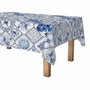 Exma Rollo de hule antimanchas Cerámica azul gris 1,40 x 25 m