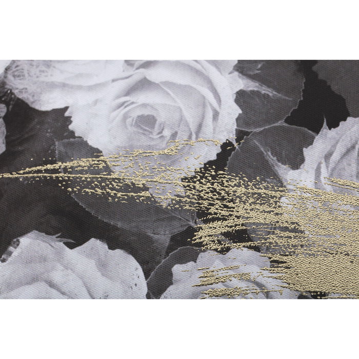 DKD Home Decor Cuadro Lienzo Pino 70x3,7x100 Chica Dorado (Pack de 2)