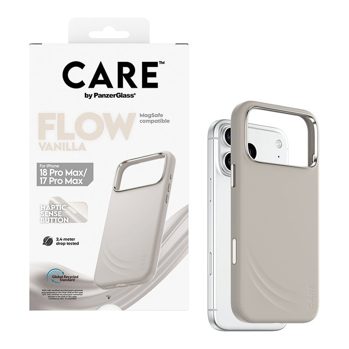 PanzerGlass CARE by PanzerGlass Flow Case Vanilla con MagSafe para iPhone 17 Pro Max