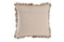 DKD Home Decor Cojín de Algodón con Flecos, Surtido Rosa y Marrón Claro