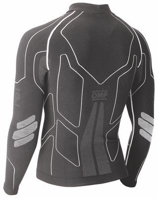 OMP Camiseta Técnica KS WINTER-R MY2017 Negra Talla XXL, Ropa Interior Ignífuga para Karting y Competición - OMPKE0-3021-B01-071-XXL