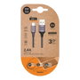 TECH-ONE-TECH Cable USB-A a USB-C de 2m Gris