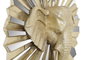 DKD Home Decor Figura de Elefante en Resina y Cristal Dorado