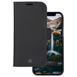 dbramante1928 New York Flip Case 2 en 1 Funda de Cuero Completo con Bolsillo para Tarjetas Night Black para Apple iPhone 11 y XR