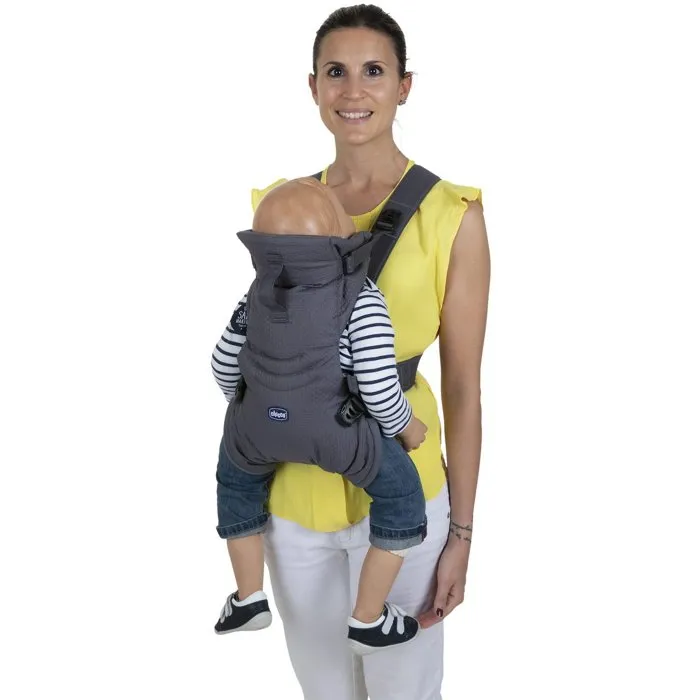 Chicco Portabebés Ergonómico Ajustable Fácil de Ajustar Gris Luna 87391