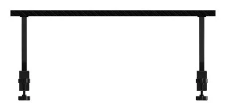 Mars Gaming MGDS Elevador de Monitor para Escritorio, Soporte Ergonómico de 17 cm, Fibra de Carbono, Negro, 60x20 cm, 10 kg Máximo