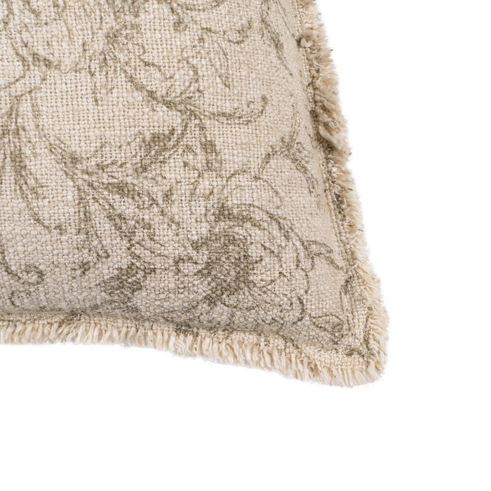 Cojín Flores Beige Oscuro 60 X 40 cm (Set de 2)