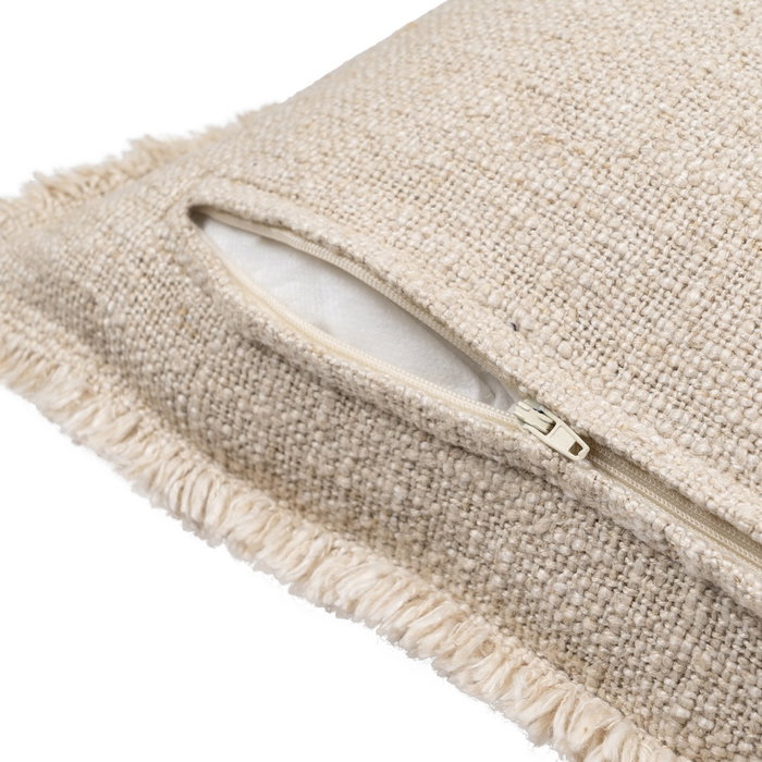 Cojín Flores Beige Oscuro 60 X 40 cm (Set de 2)