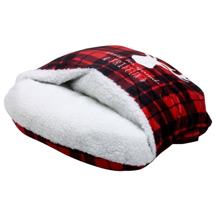 Home Deco Factory Pantufla Doble Gigante Calientapiés 40x40 cm Cocooning