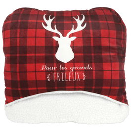 Home Deco Factory Pantufla Doble Gigante Calientapiés 40x40 cm Cocooning