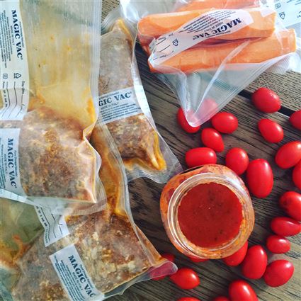 Magic Vac ACO1026 Pack de 2 Rollos de Bolsas de Vacío 20cm x 6m para Alimentos