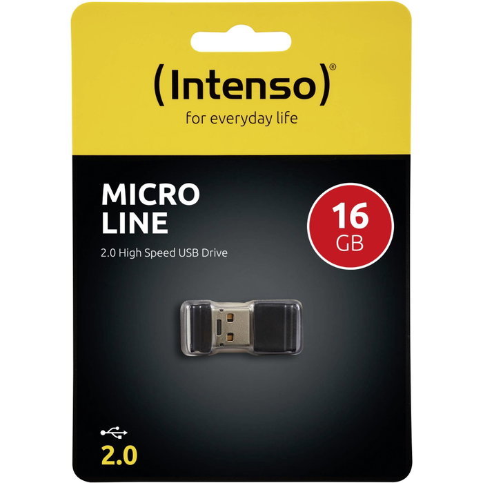 Intenso Micro Line 16GB USB 2.0 Negro
