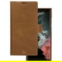dbramante1928 Funda Tipo Folio de Cuero Genuino Marrón Claro para Samsung Galaxy S22 Ultra