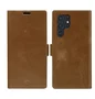 Dbramante1928 Funda Folio Lynge para Samsung Galaxy S22 Ultra, Color Bronceado, Resistente a Rayones, con Soporte de Sobremesa