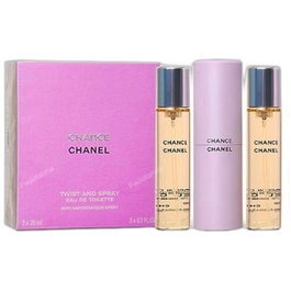 CHANEL Chance Eau de Toilette Vaporizador Twist and Spray 3x20ml