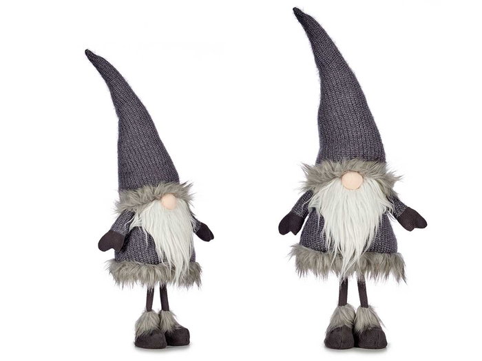 Krist+ Duende de Lana Gris con Gorro 90 cm (Set de 6) Krist+ Duende de Lana Gris con Gorro 90 cm (Set de 6)