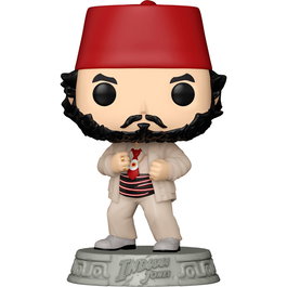 Funko Figura POP Indiana Jones Sallah de Vinilo de 9cm en Caja Regalo con Ventana