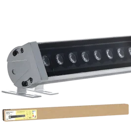 BX3 Bañador de Pared LED 24W 1836Lm 4200K IP65 40000H para Fachadas y Exteriores, Modelo BX3-623025-W