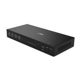 LINDY 39314 Switch KVM 4 Puertos HDMI 4K60 USB 3.2 Gen 1 Negro
