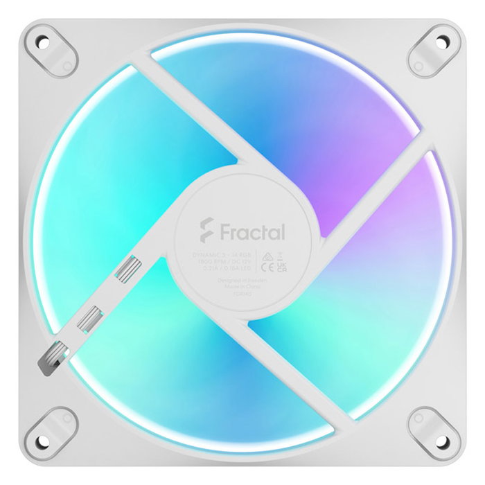 Fractal Design Ventilador de Caja Dynamic 3 140mm RGB White FD-F-DR3-1402