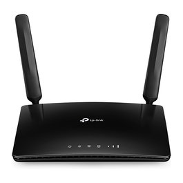 TP-Link TL-MR6400 Router 4G LTE Wi-Fi 300 Mbit/s Negro con 4 Puertos LAN, WAN y Ranura Nano SIM, Banda Unica 2.4 GHz, Wi-Fi 4 (802.11n), Compatible con 3G