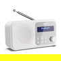 Sharp DR-P420(WH) Radio Portátil Digital DAB/DAB+/FM Bluetooth 5.0, Pantalla LCD, USB, Alarma, Blanco, con Batería