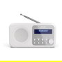 Sharp DR-P420(WH) Radio Portátil Digital DAB/DAB+/FM Bluetooth 5.0, Pantalla LCD, USB, Alarma, Blanco, con Batería