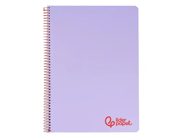 Liderpapel Cuaderno espiral A4 Wonder violeta 80 hojas cuadro 4mm con margen Liderpapel Cuaderno espiral A4 Wonder violeta 80 hojas cuadro 4mm con margen