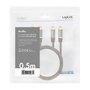 LogiLink Cable de audio 2x RCA/M a 2x RCA/M, 0,5 m, negro