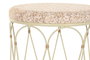 DKD Home Decor Mesita Auxiliar Boho Natural Crema 35 x 49 x 35 cm