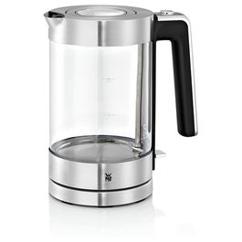 WMF Lono Wasserkocher 0413150011 Hervidor de Agua 1.7 L 3000 W Vidrio y Metal con Indicador de Nivel, Apagado Automático y Base 360°