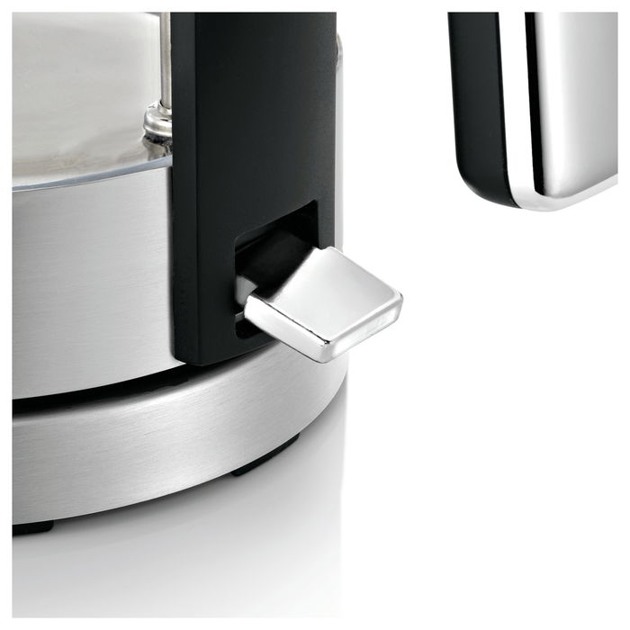 WMF Lono Wasserkocher 0413150011 Hervidor de Agua 1.7 L 3000 W Vidrio y Metal con Indicador de Nivel, Apagado Automático y Base 360°