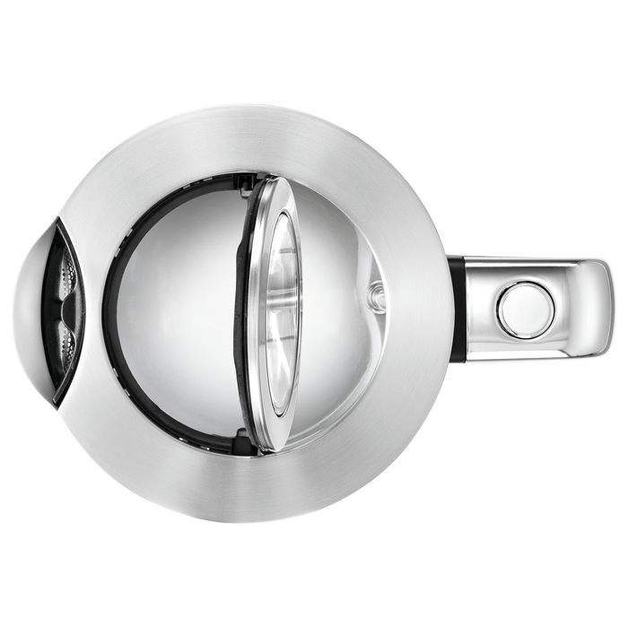 WMF Lono Wasserkocher 0413150011 Hervidor de Agua 1.7 L 3000 W Vidrio y Metal con Indicador de Nivel, Apagado Automático y Base 360°