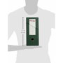 Pardo Caja de transferencia horizontal folio forrada verde