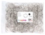 Innspiro Anilla doble para llavero metálica plateada 25mm (22mm) 240 unidades