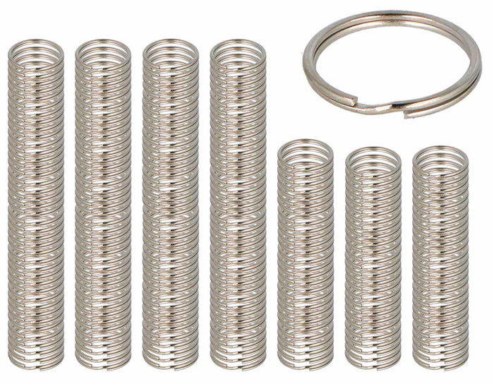 Innspiro Anilla doble para llavero metálica plateada 25mm (22mm) 240 unidades Innspiro Anilla doble para llavero metálica plateada 25mm (22mm) 240 unidades