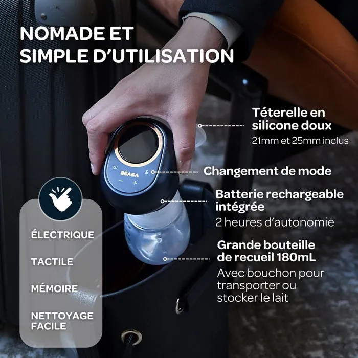 Beaba Extractor de leche eléctrico individual - Azul medianoche Beaba Extractor de leche eléctrico individual - Azul medianoche