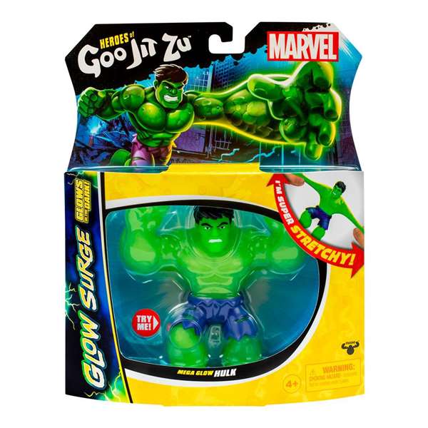 Marvel Figura Estirable Glow Surge Hulk 13 cm Brilla en la Oscuridad
