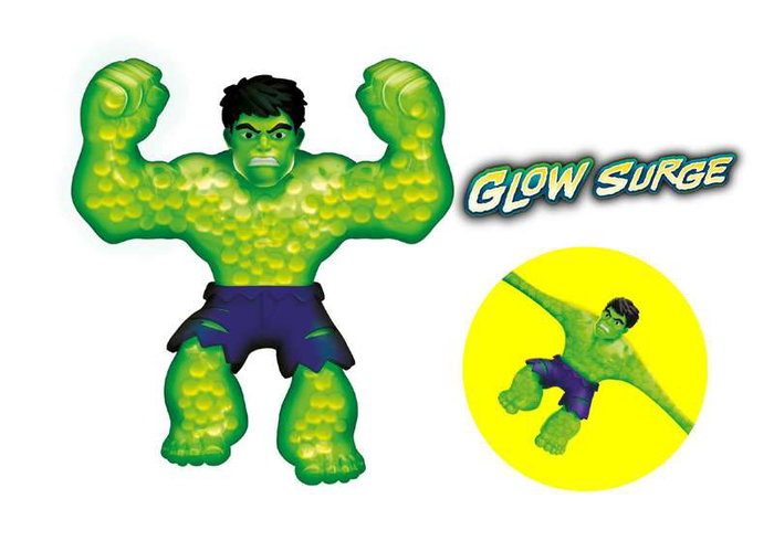 Marvel Figura Estirable Glow Surge Hulk 13 cm Brilla en la Oscuridad