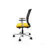 PIQUERAS Y CRESPO Silla de oficina Haches Amarillo/Negro