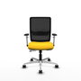 PIQUERAS Y CRESPO Silla de oficina Haches Amarillo/Negro