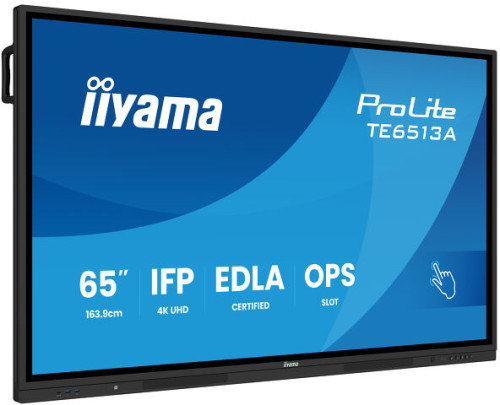 iiyama ProLite TE6513A-B3AG 65 pulg. 4K IPS Pantalla Táctil Interactiva Android 14