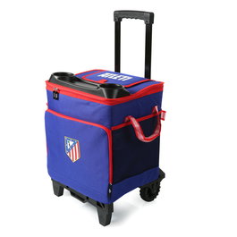 ATLÉTICO DE MADRID Bolsa Porta Alimentos para Carrito con Ruedas, Poliéster 600D, Tamaño 34x27.9x35.1cm